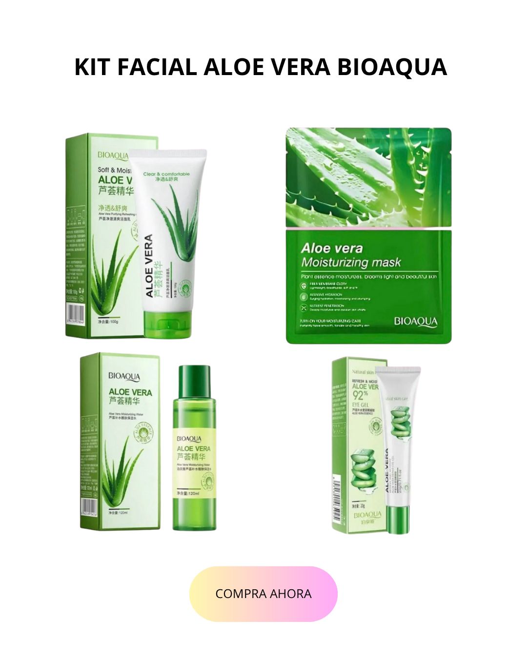 KIT FACIAL ALOE VERA BIOAQUA