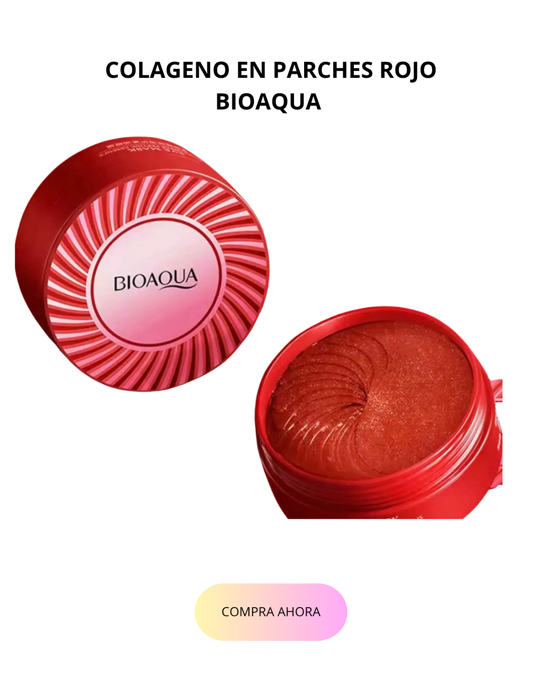 COLAGENO EN PARCHES ROJO BIOAQUA