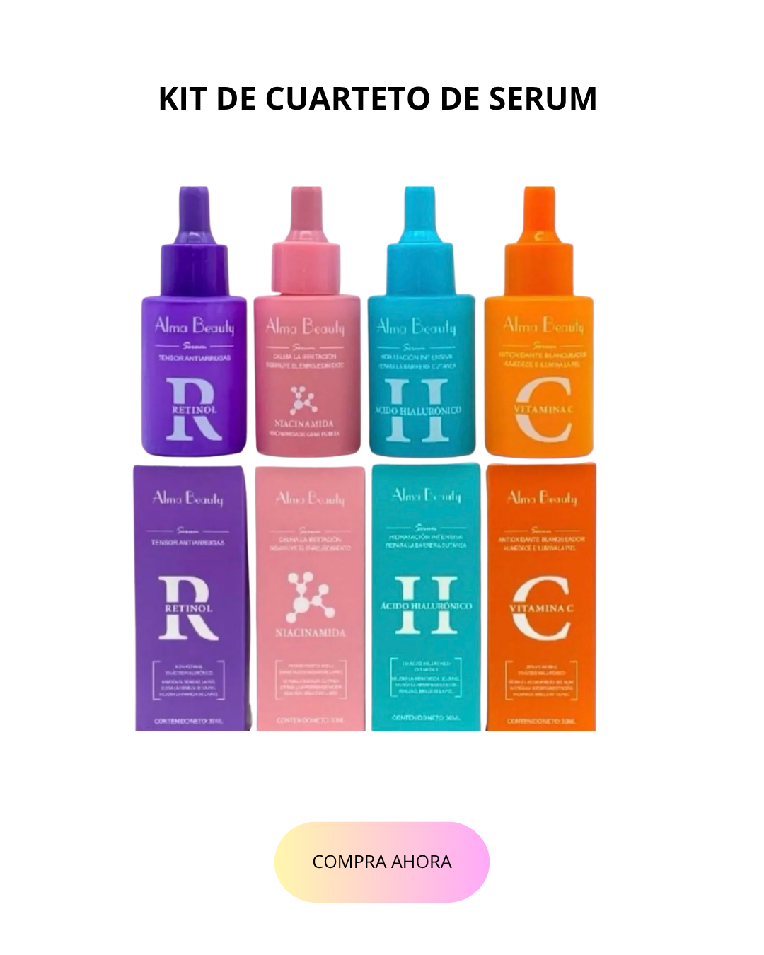 KIT DE CUARTETO DE SERUM