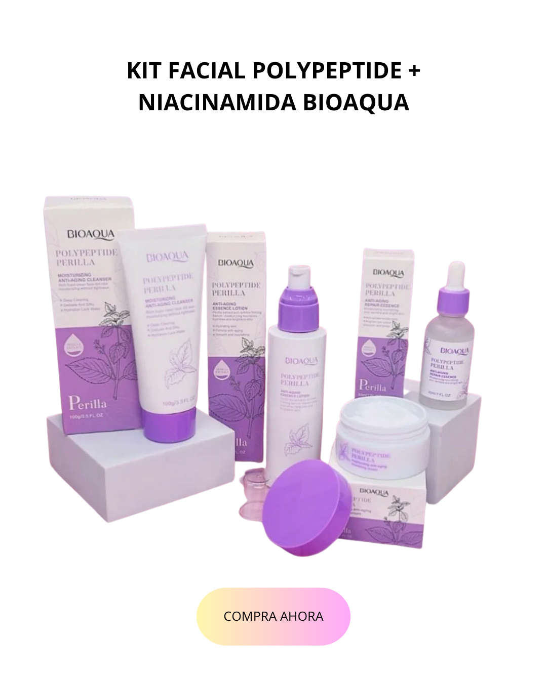 KIT FACIAL POLYPEPTIDE + NIACINAMIDA BIOAQUA
