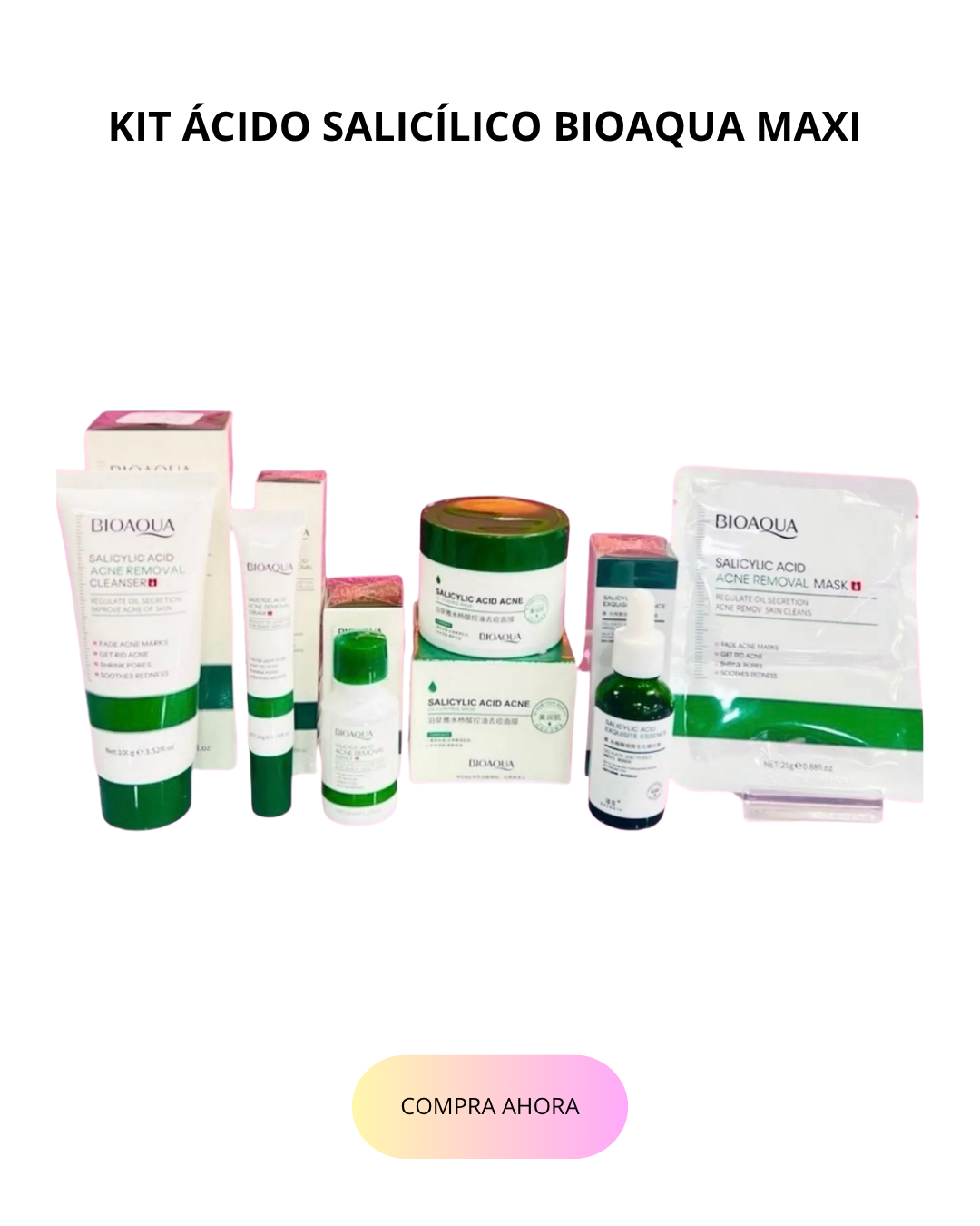 KIT ÁCIDO SALICÍLICO BIOAQUA MAXI