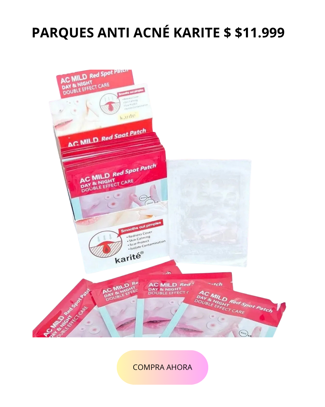 PARCHES ANTI ACNÉ – KARITÉ